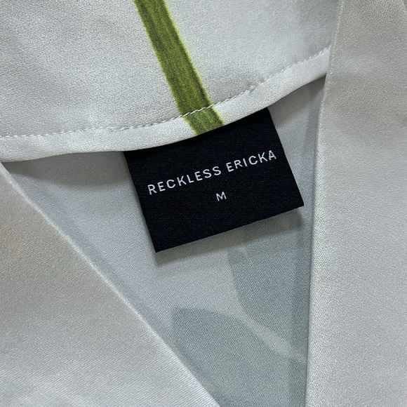 Reckless Ericka Flutter Sleeve Clover Collar Maxi Garden Dress sz medium - Picture 4 of 12